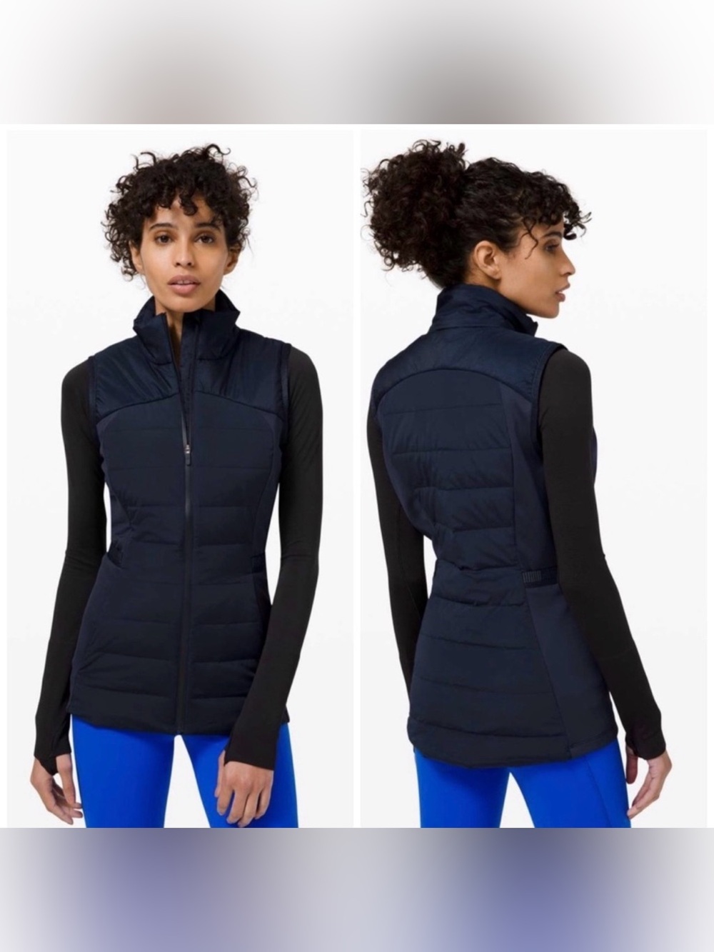 NEW Lululemon Down for it All Running Vest Navy Size 8